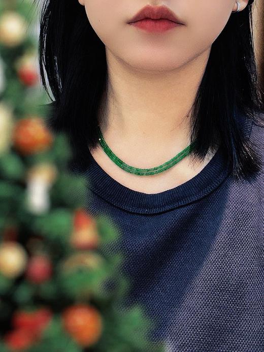 19ct祖母绿算盘珠项链 商品图2