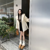 西遇短款白色大衣女秋季新款保暖气质简约设计感毛呢外套SS141159 商品缩略图1