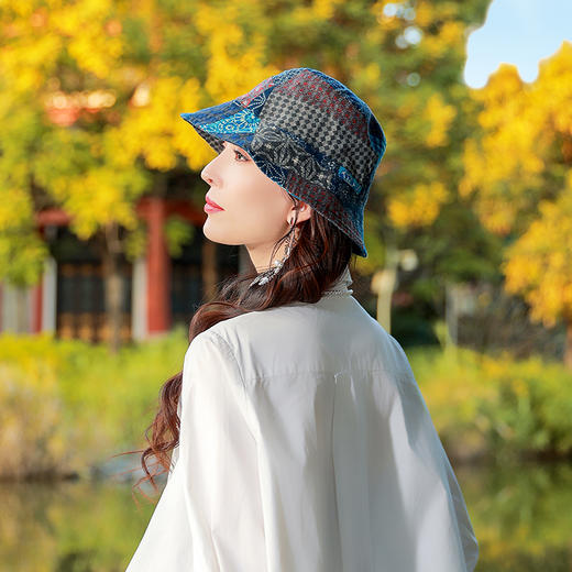 百家韵拼接布帽 |现货加急发 商品图2