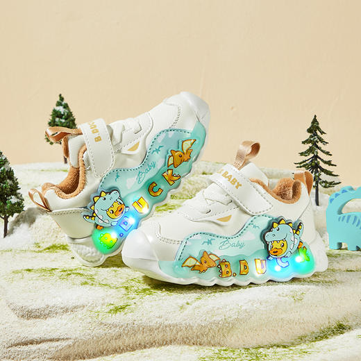 B.DUCK小黄鸭童鞋冬季男女童运动休闲鞋22-32 BY5485009 商品图1