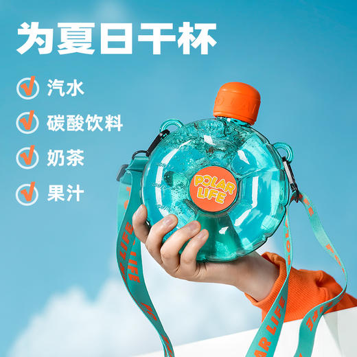 【耐高温运动壶】极地物种圈圈杯 儿童可爱高颜值 Trian耐高温材质 轻盈出行 商品图3