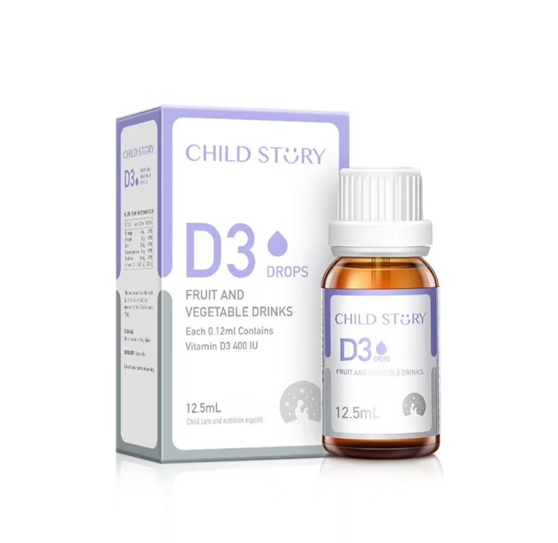 童年故事D3滴剂 儿童补钙Vd 宝宝维生素D3