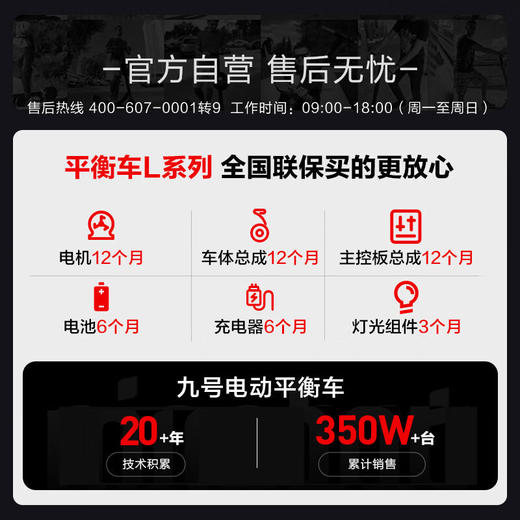 九号平衡车L8 体感腿控代步车 续航12km 商品图7