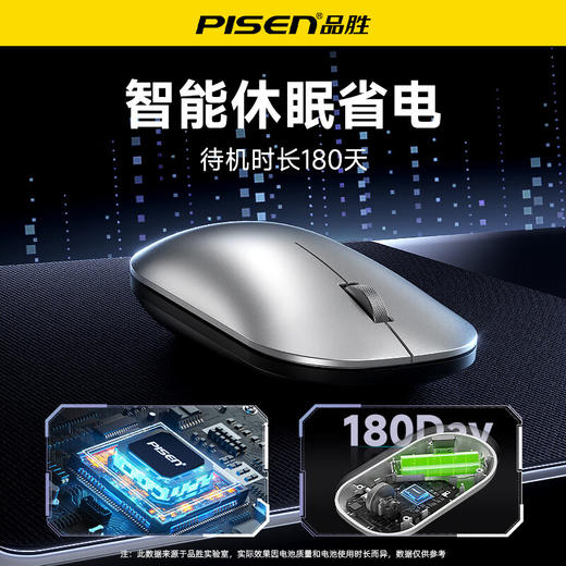 品胜 无线鼠标 双模蓝牙5.0办公游戏静2.4G轻音笔记本台式电脑通用 商品图3