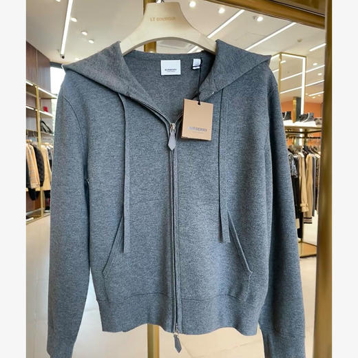 BURBERRY 巴宝莉 女士棉质针织衫 灰色 8079360 A4706 商品图0