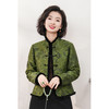 西子/【潇湘】松绿软烟罗立体提花山水画水貂毛拼接棉服/WTBH847 商品缩略图1