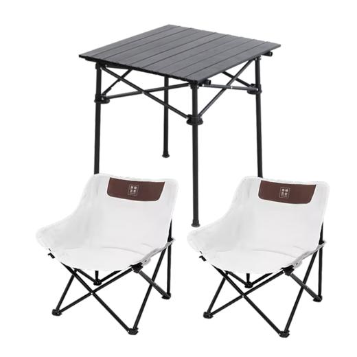 美穗吉家 户外折叠桌椅套装（一桌两椅）月亮椅 商品图6