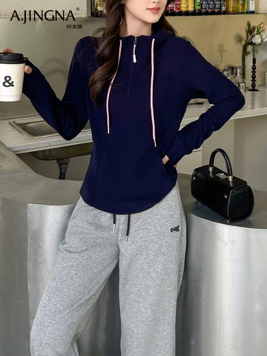 【运动风格】阿菁娜一衣百搭维他命休闲帽衫F29D201007 商品图2