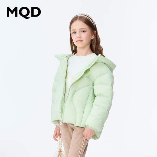 【秒1】【MQD】女童三防轻薄柔软舒适休闲连帽羽绒服 商品图2