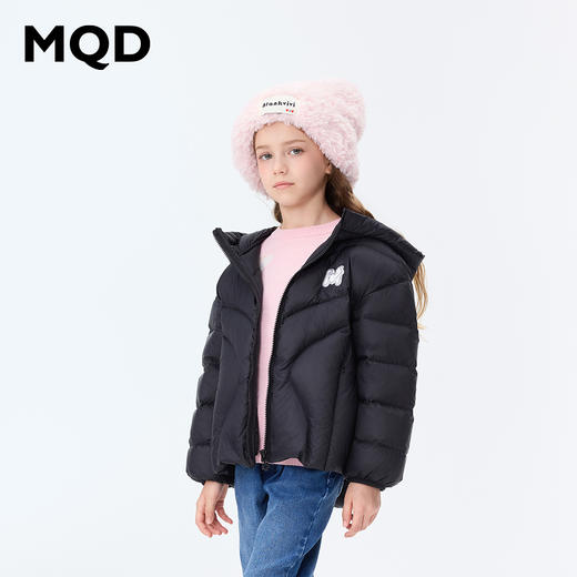 【秒1】【MQD】女童三防轻薄柔软舒适休闲连帽羽绒服 商品图5