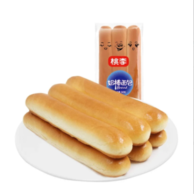 桃李240g奶棒面包..