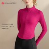 时尚坑条螺纹瑜伽服运动开衫精致立领修身显瘦DY66136# 商品缩略图4