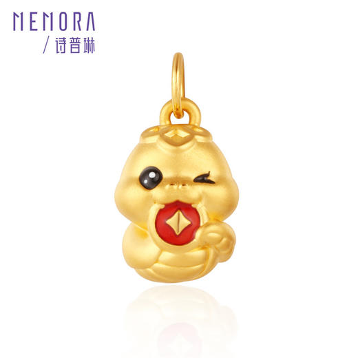 灵蛇献瑞 锦鲤蛇 足金蛇吊坠国潮中国风黄金生肖蛇挂坠宝宝礼物MEMORA诗普琳HP827801、HP827701 商品图3