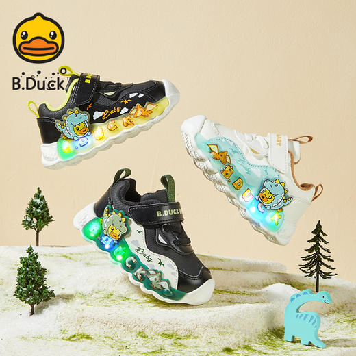 B.DUCK小黄鸭童鞋冬季男女童运动休闲鞋22-32 BY5485009 商品图3