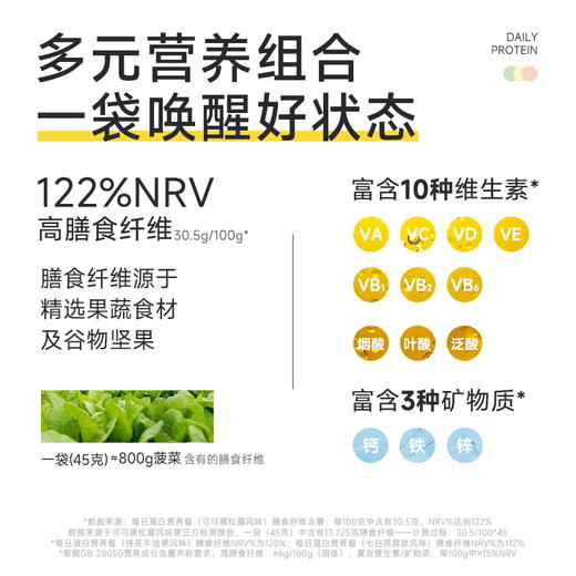 麦谷村爆料超模代餐奶昔粉蛋白代餐饱腹食品营养主食轻食代餐粉  45g/袋 商品图3