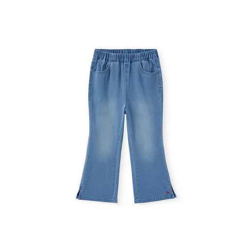 【商场同款】英氏女童裤子春夏百搭休闲牛仔裤2025新款微喇叭长裤 商品图4