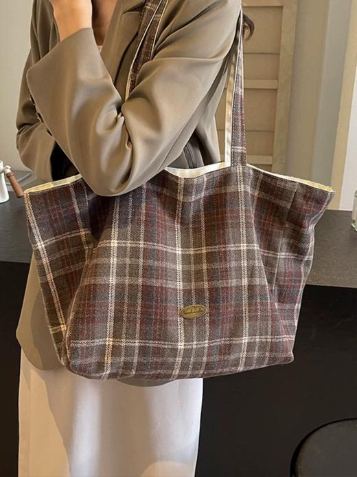 毛呢双面单肩包 商品图5