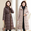TZW-50岁中老年女装秋冬羽绒棉服洋气新款中年妈妈冬装外套中长款棉袄 商品缩略图0
