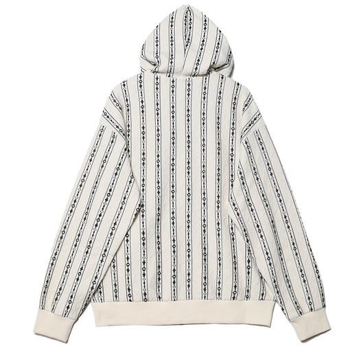 WT11潮流条纹拉链连帽卫衣宽松百搭长袖时尚男女同款休闲外套潮 商品图4