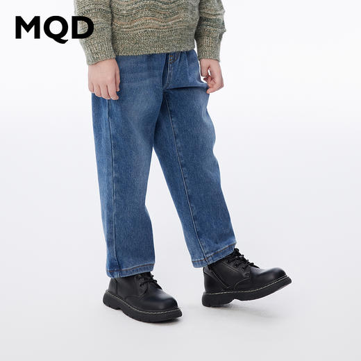 【秒】【冬款清仓】【MQD】男童冬季温暖舒适工装休闲牛仔长裤 商品图2