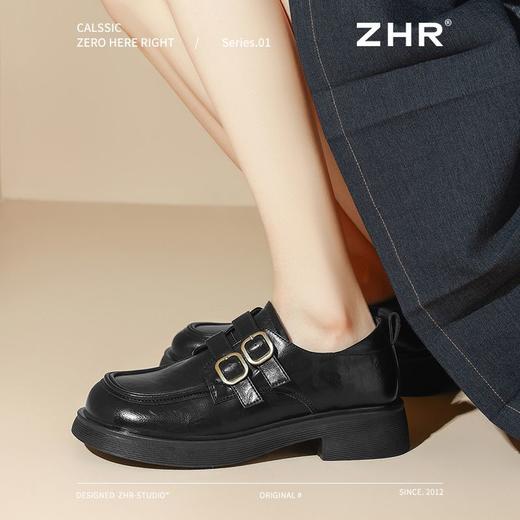 ZHR则则通勤百搭乐福鞋复古小皮鞋2025春季新款厚底英伦单鞋轻便 商品图6