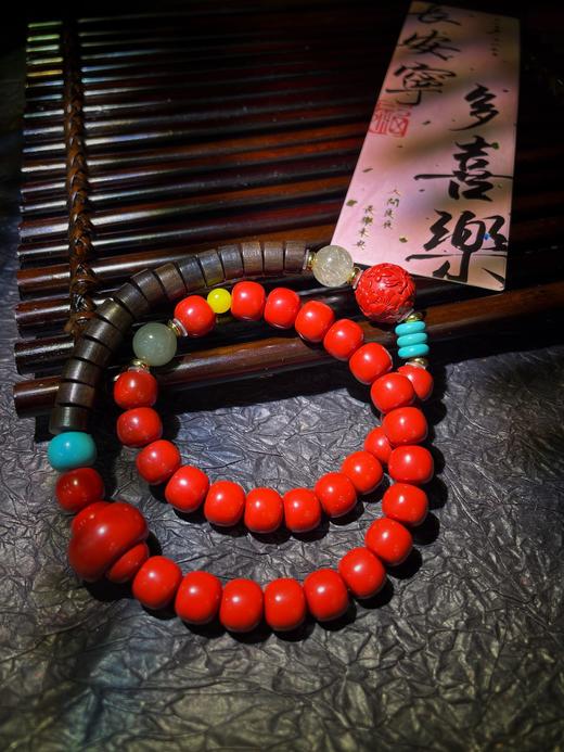 LDSL4120 花开富贵老型桶双圈手串 商品图0