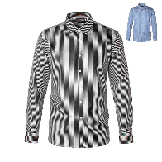 Marco Azzali 一款2色长袖条纹衬衫 CC59021A2/B1 商品图0