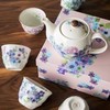 日本进口美浓烧和蓝印彩繁花茶壶茶杯家用陶瓷茶具新婚节日礼物荀花一壶五杯茶具 商品缩略图4