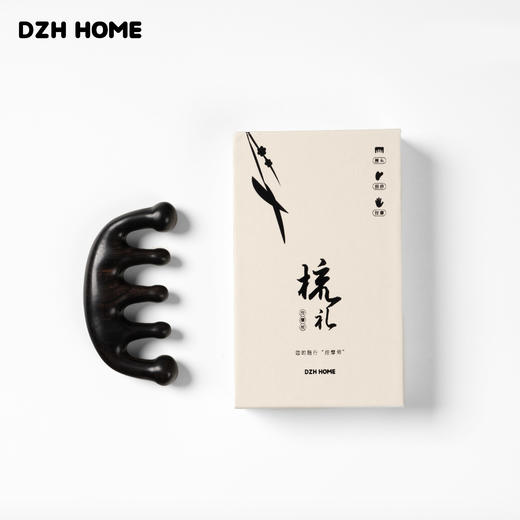 代字行| 头部护理经络按摩梳 实木 商品图0