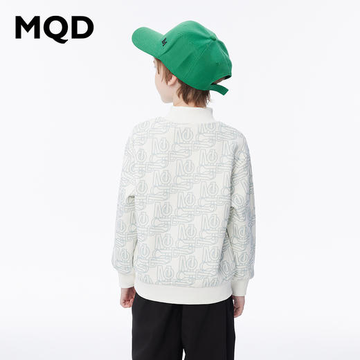【秒】【MQD】男童冬季保暖舒适印花休闲半高领卫衣 商品图3