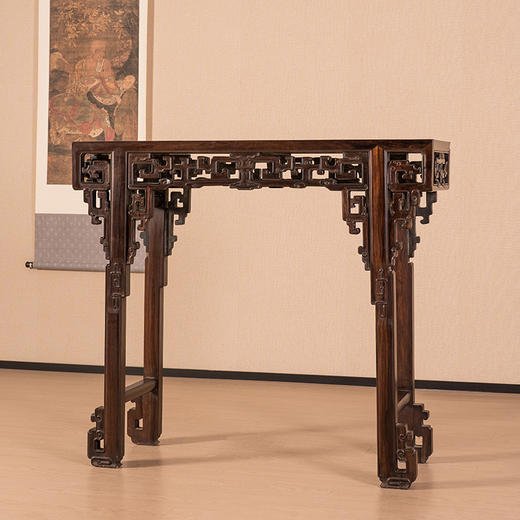 清 红木透雕拐子纹供案 商品图0