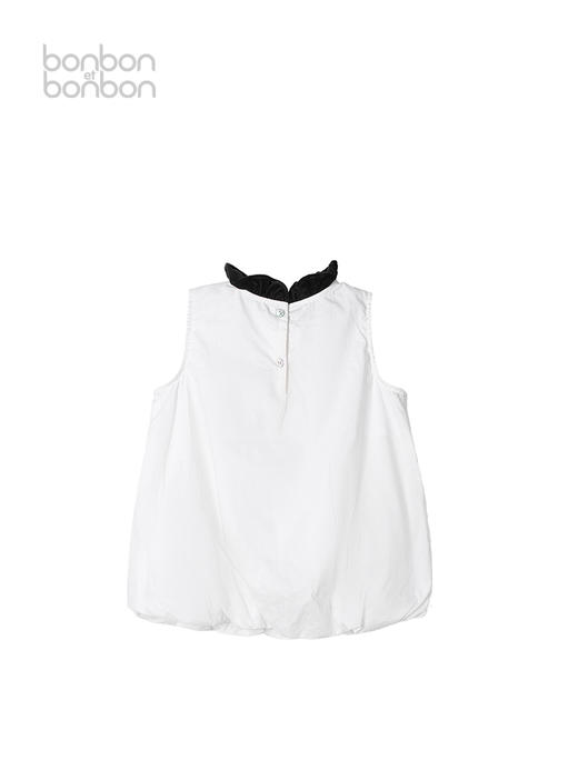 法意白花苞感无袖上衣 商品图1