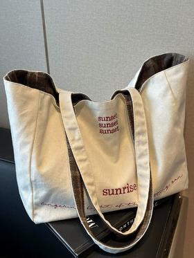 毛呢双面单肩包