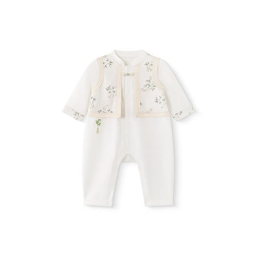 【商场同款】英氏婴儿衣服春夏长袖新国风男宝连体衣2025新款爬服 商品图4