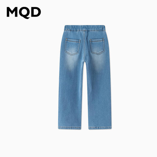 【秒】【冬款清仓】【MQD】女童冬季时尚花朵装饰直筒休闲牛仔长裤 商品图5