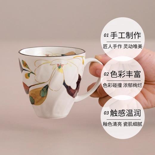 日本和蓝12月马克杯樱花骨瓷茶杯咖啡杯水杯日式花朵进口和蓝马克杯 商品图1