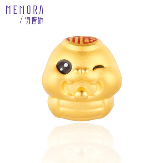 灵蛇献瑞 美美蛇 福福蛇 足金蛇转运珠国潮中国风黄金生肖蛇宝宝礼物MEMORA诗普琳HP826601、HP826701 商品图2