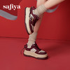 Safiya/索菲娅2025蛇年限定学院风中国结增高厚底休闲板鞋 SFD1112265 商品缩略图3