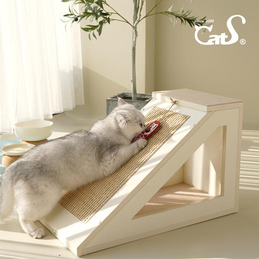 三角梯 猫楼梯短腿猫老年猫幼猫使用 猫抓板猫屋 商品图2