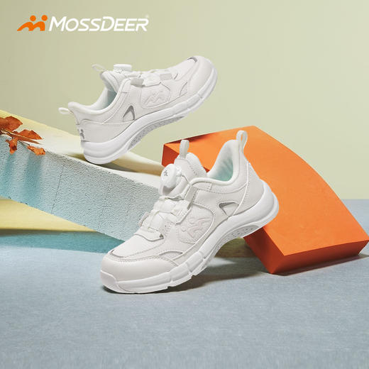 Mossdeer/摩斯迪儿 儿童运动鞋男童跑步扁平足鞋2024秋冬款男女中大童旋纽扣鞋 6005 商品图6