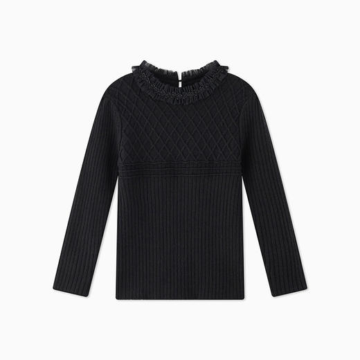 【秒】【MQD】女童冬季柔软舒适立领打底半高领针织衫 商品图8