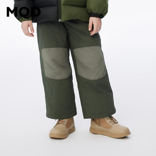 【MQD】男童冬季柔软舒适潮酷拼贴休闲裤 商品图2