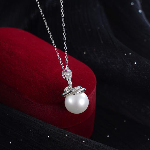 子佩集S925银珍珠吊坠【JYDZ080】纯银珍珠灵蛇(不含链)2412 商品图1