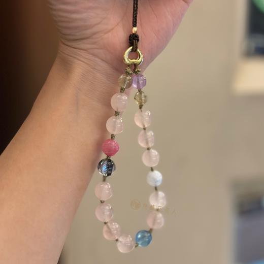 粉晶多宝手机挂件 商品图1