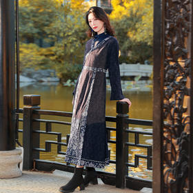 【中式风】花间酒长袖改良马面连衣裙 | 现货加急发