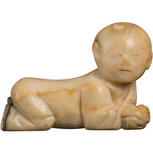 清 寿山石雕童子笔架 商品图5