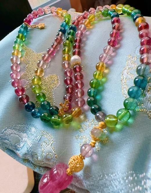 5mm-6mm多圈彩虹碧玺手链 商品图3