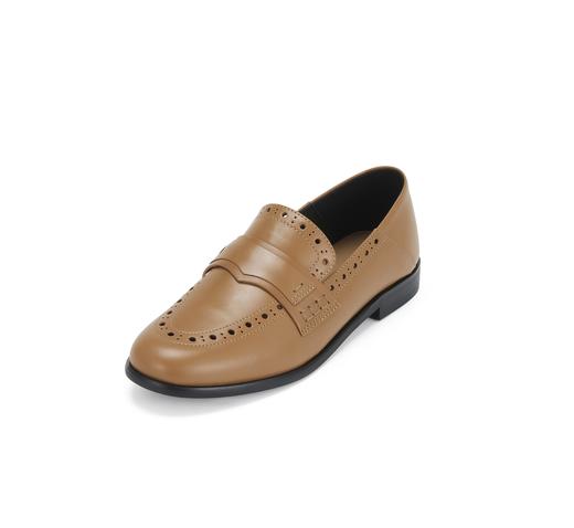 westory2025年春季新款小圆头平跟通勤单鞋舒适乐福鞋W25AM58061 商品图1