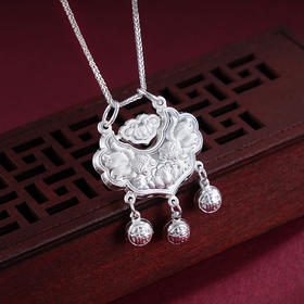 子佩集S990银【莲香鱼乐】套链【CMSTL008】纯银儿童项链2411