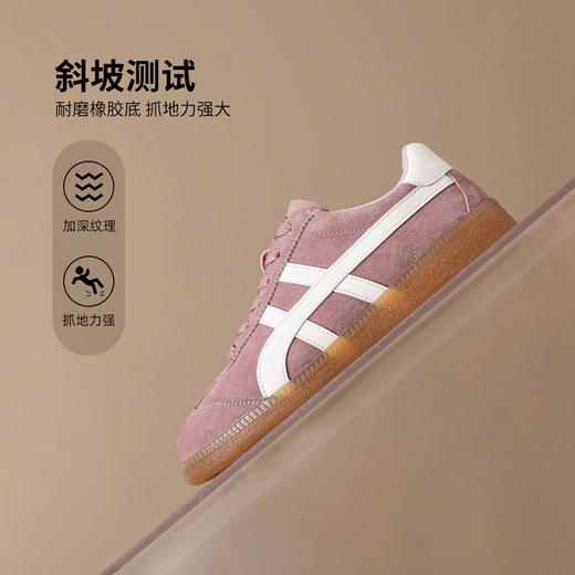 ZHR则则真皮德训鞋女2024新款复古百搭休闲运动鞋女超软平底女鞋 商品图9